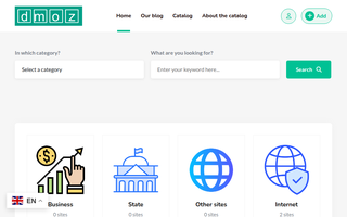 Скриншот сайта dmoz.org.ru