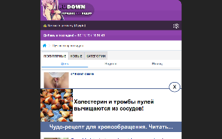 Скриншот сайта rudown.site